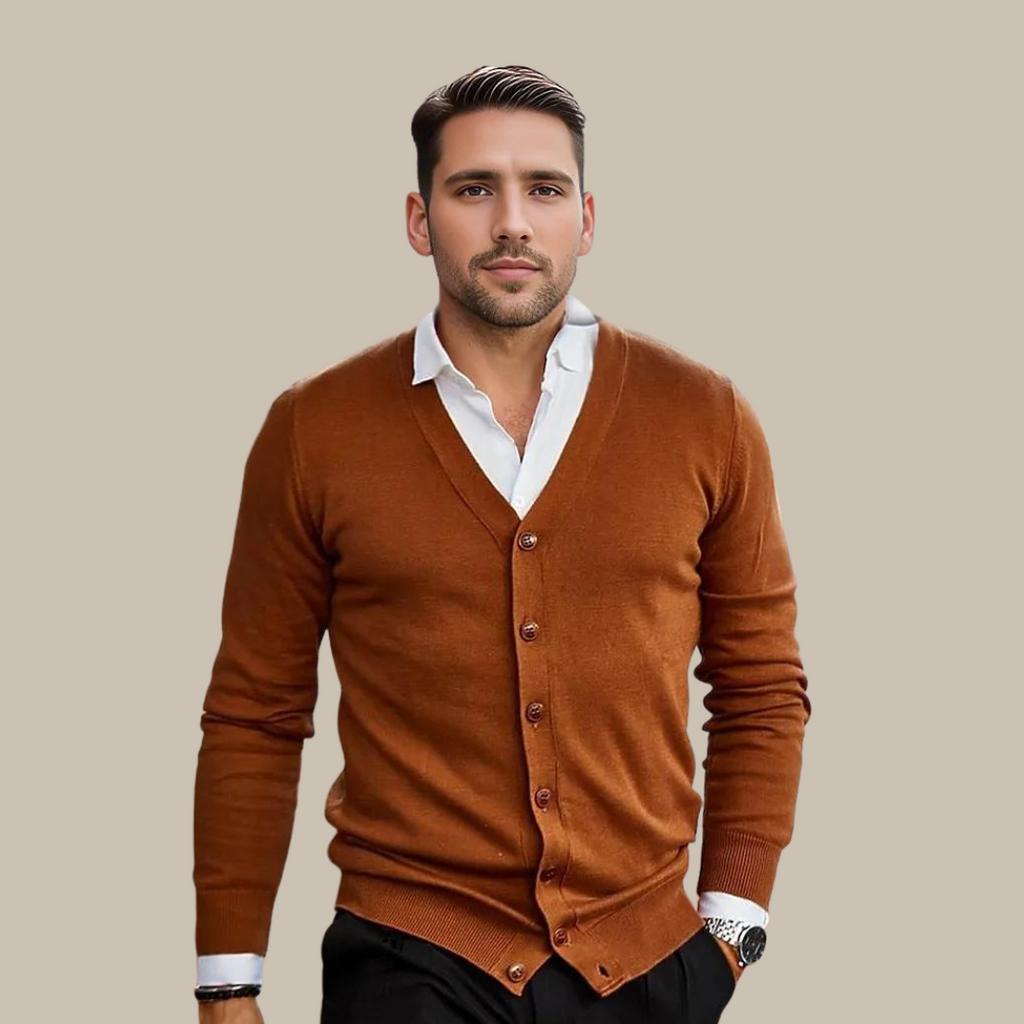 Men's Vintage Casual V-Neck Cardigan