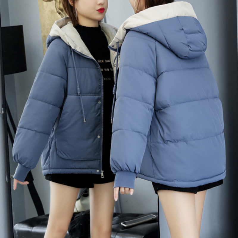 Women's Winter Puffer Jacket, Hooded Relaxed Fit