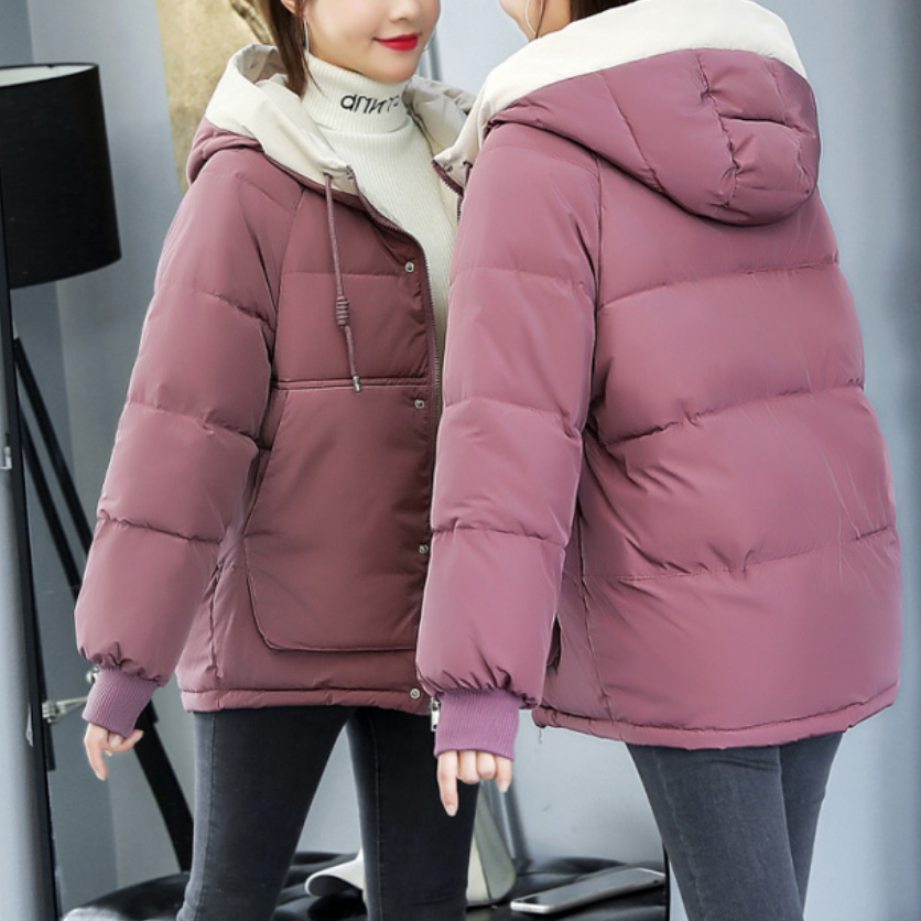 Women's Winter Puffer Jacket, Hooded Relaxed Fit