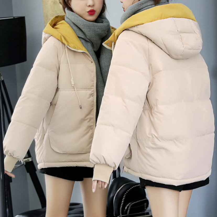Women's Winter Puffer Jacket, Hooded Relaxed Fit