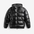 Men's Winter Quilted Puffer Jacket, Hood and Pockets