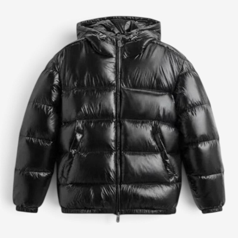 Men's Winter Puffer Jacket, Hooded and Quilted