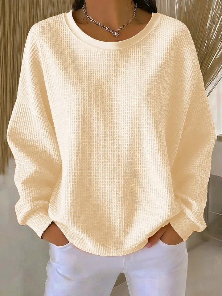 Maglione da donna in maglia, vestibilità comoda