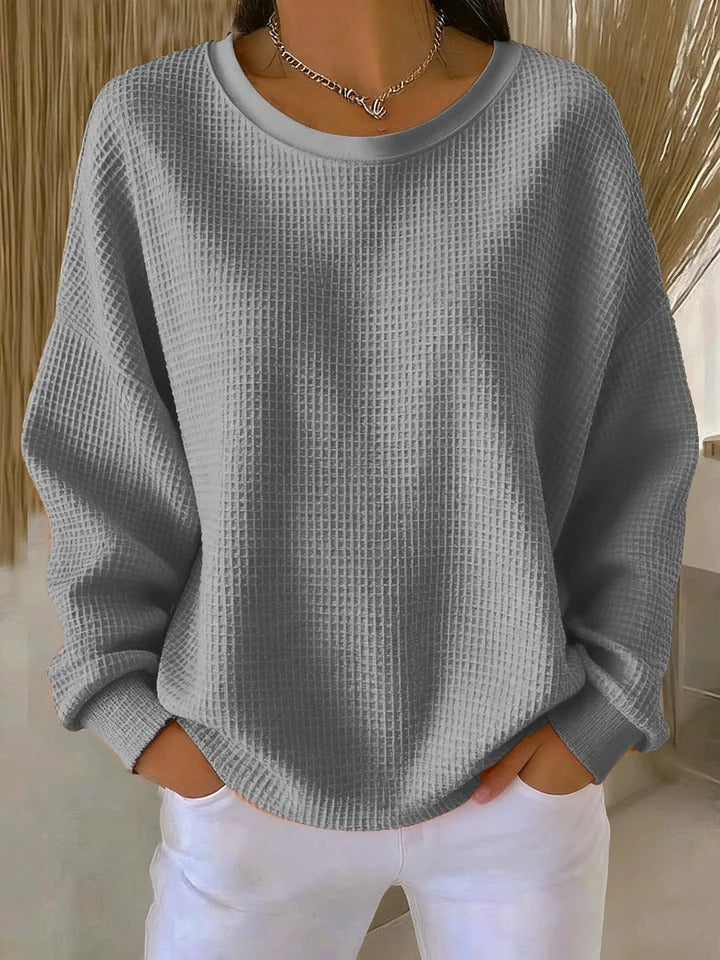 Maglione da donna in maglia, vestibilità comoda