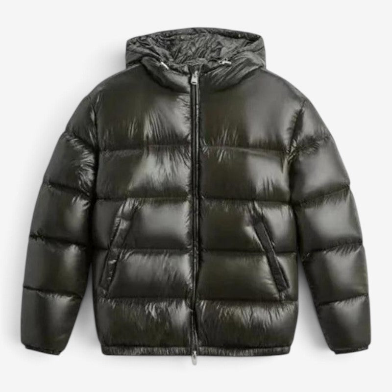 Men's Winter Puffer Jacket, Hooded and Quilted