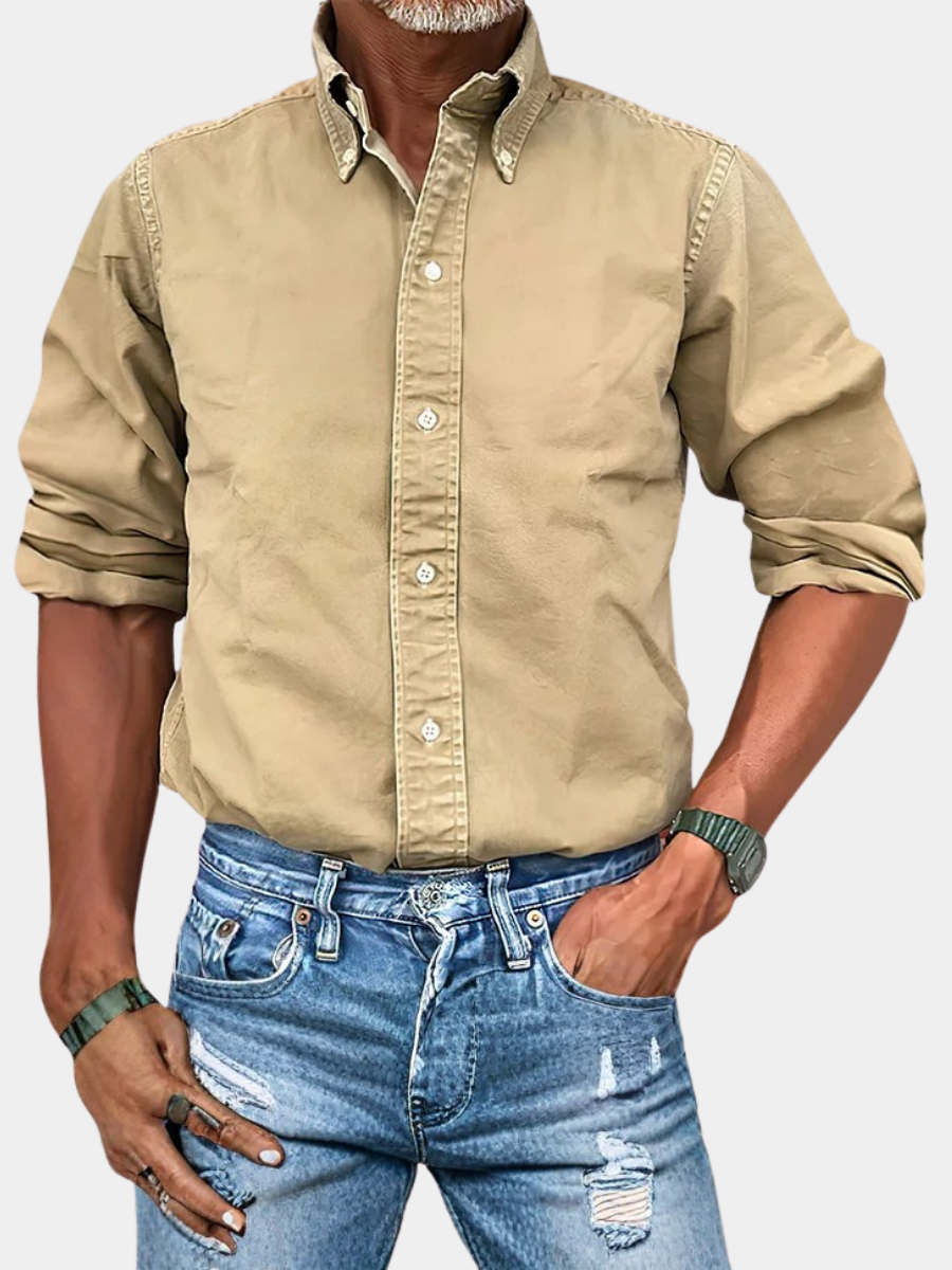Wrinkle-Free Long-Sleeve Shirt For Men