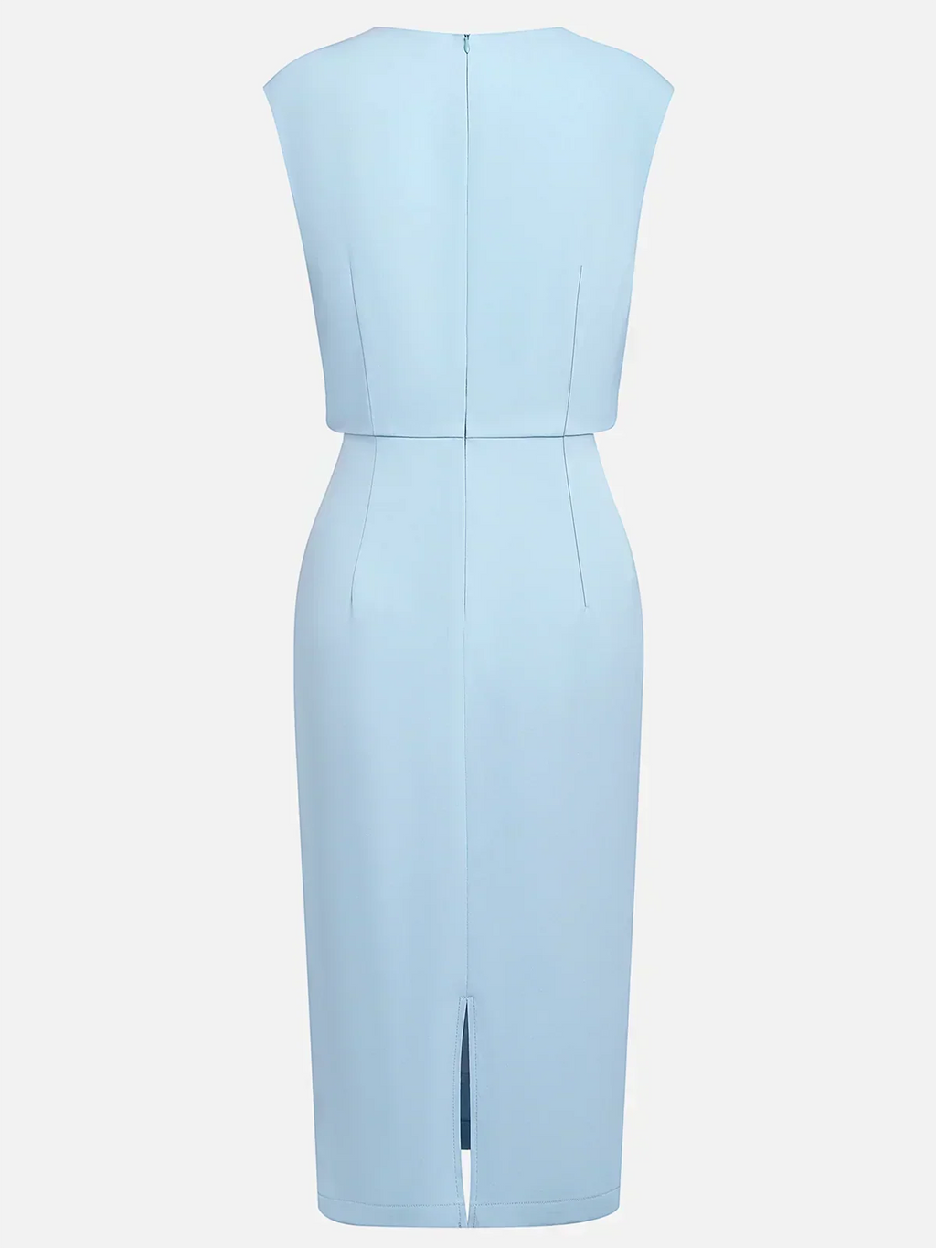Elegant Draped Women's Midi Dress