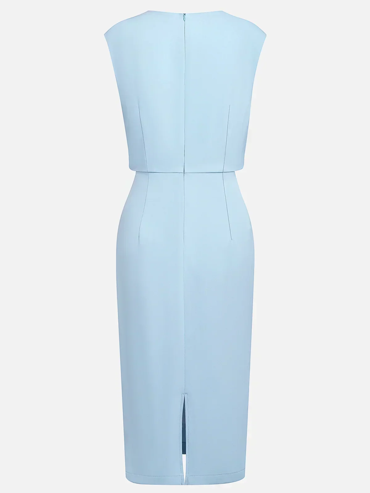 Elegant Draped Women's Midi Dress