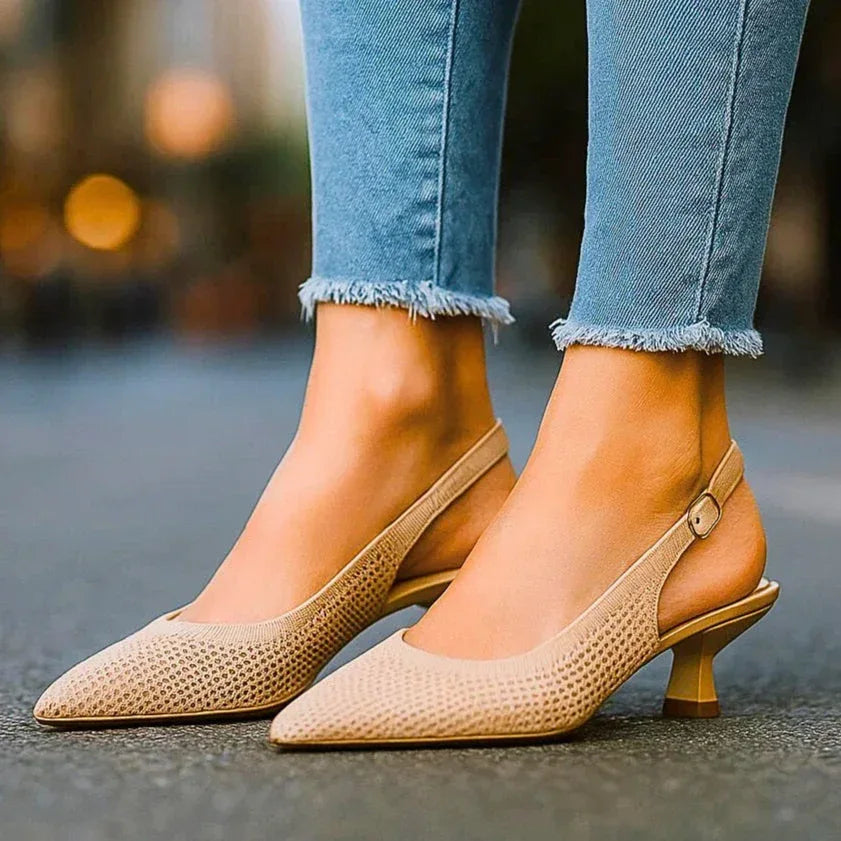 AVELINA MESH HEELS