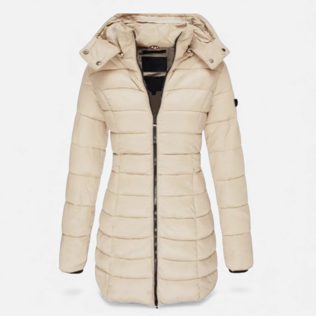 Valmonti Women's Winter Puffer Jacket, Quilted Mid-Length