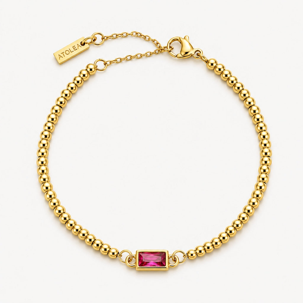 Beaded Birthstone Bracelet