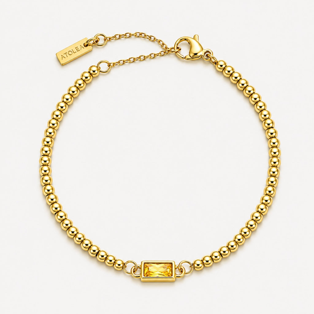 Beaded Birthstone Bracelet