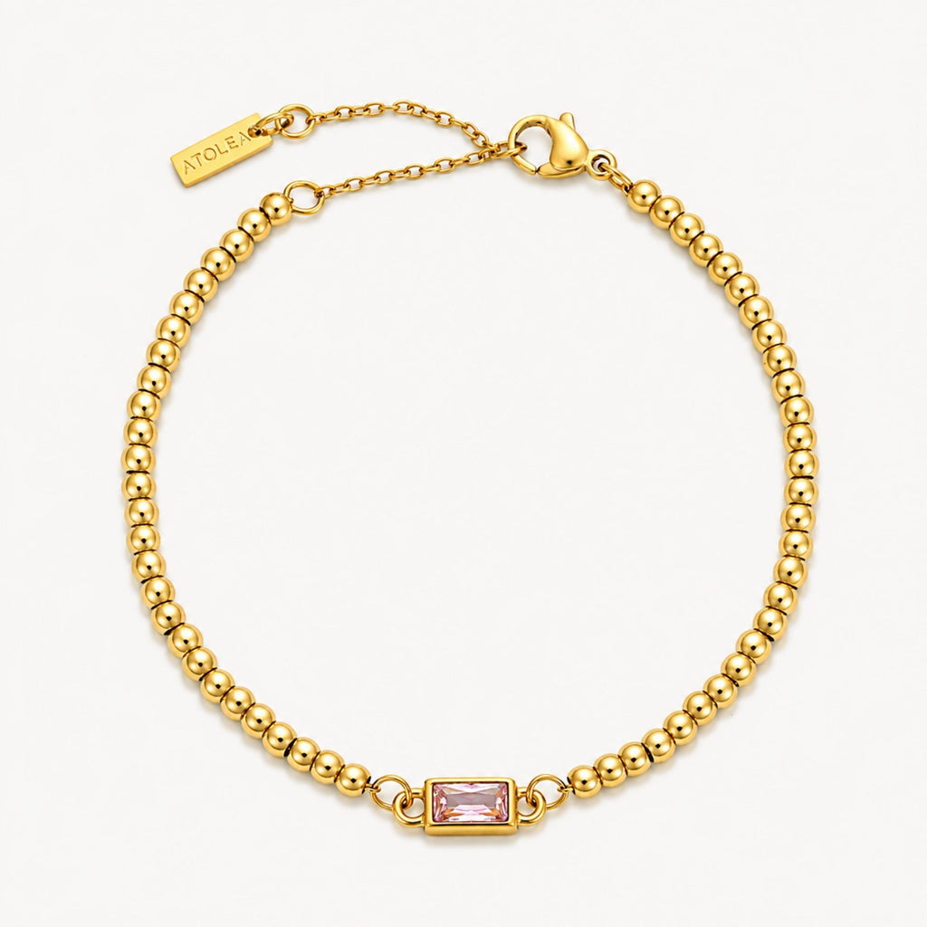 Beaded Birthstone Bracelet