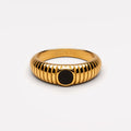 “Seseh” Onyx Ring