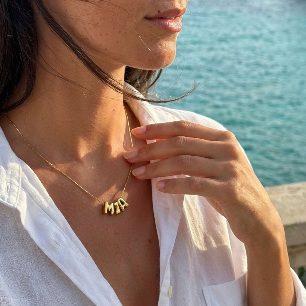 Bubble Name Necklace