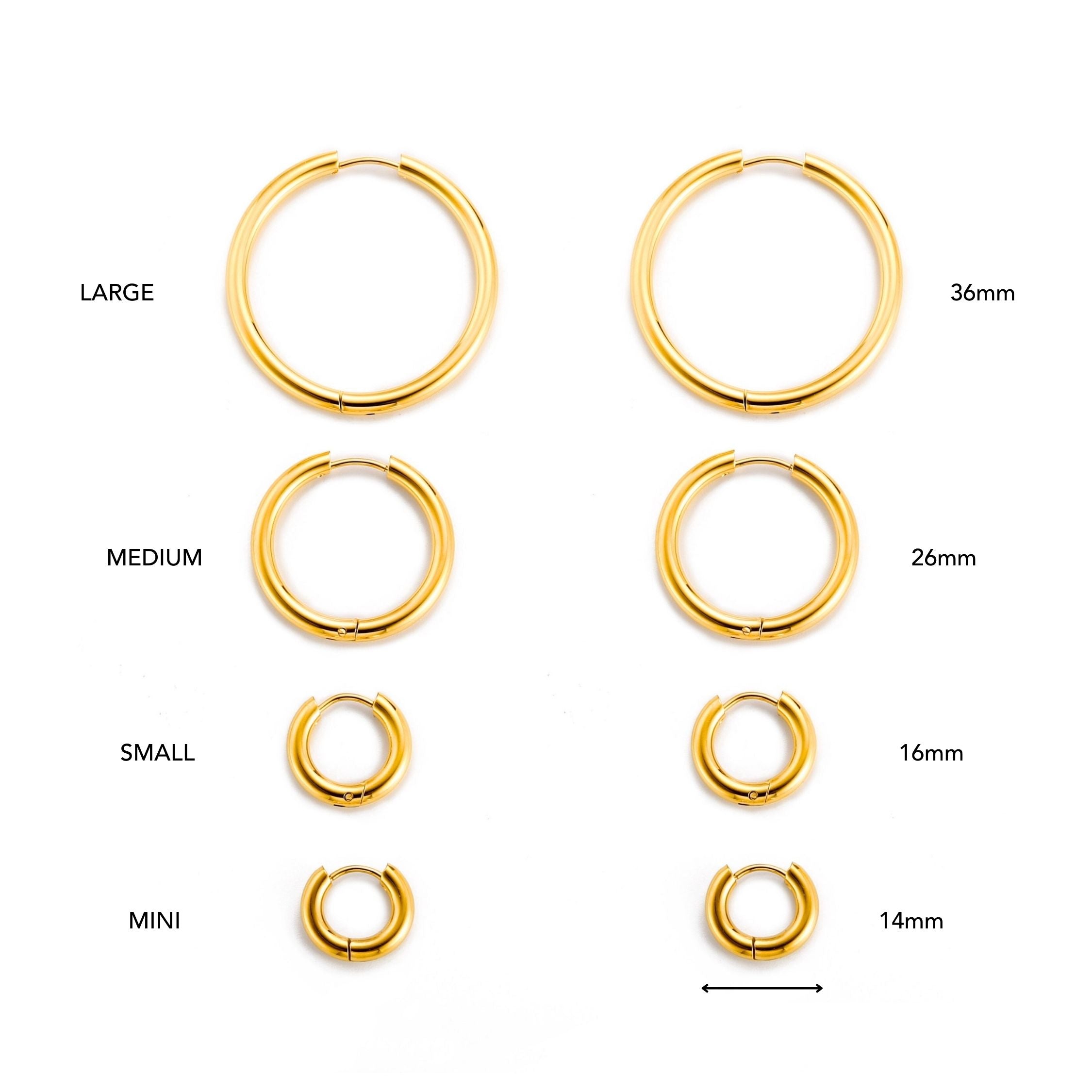 Thick Hoop Earrings