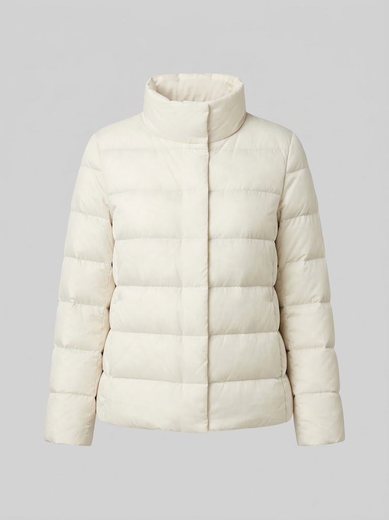 Women's Winter Down Puffer Jacket, Lightweight Stand Collar