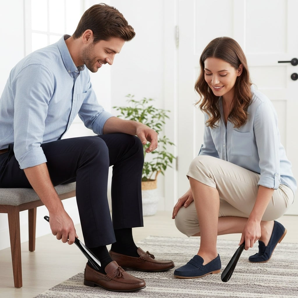 Ergonomic Long and Compact Shoe Horn