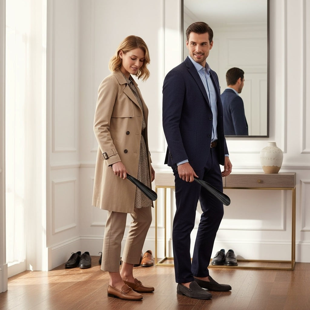 Ergonomic Long and Compact Shoe Horn