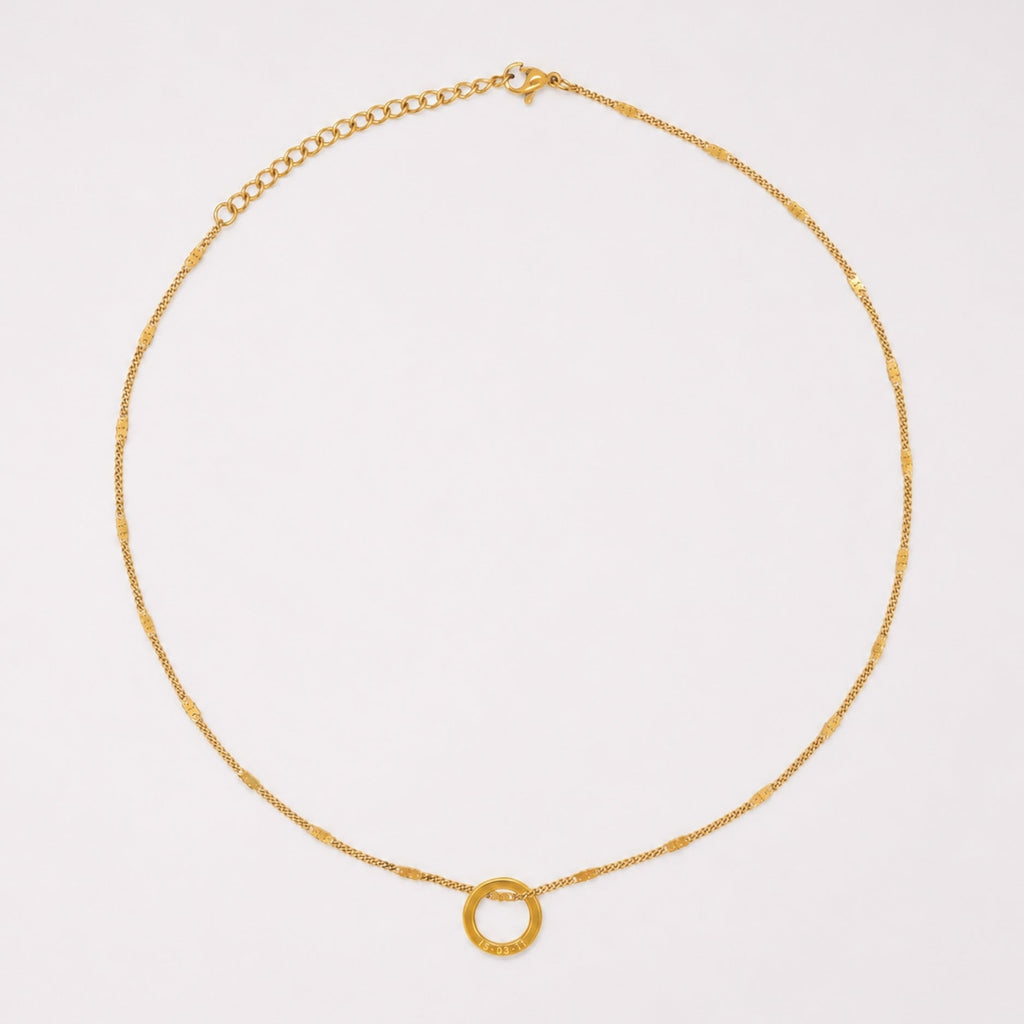 Engravable Ring Necklace