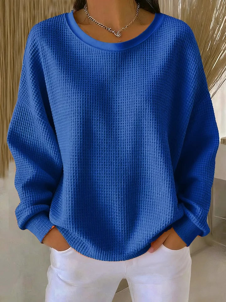 Maglione da donna in maglia, vestibilità comoda