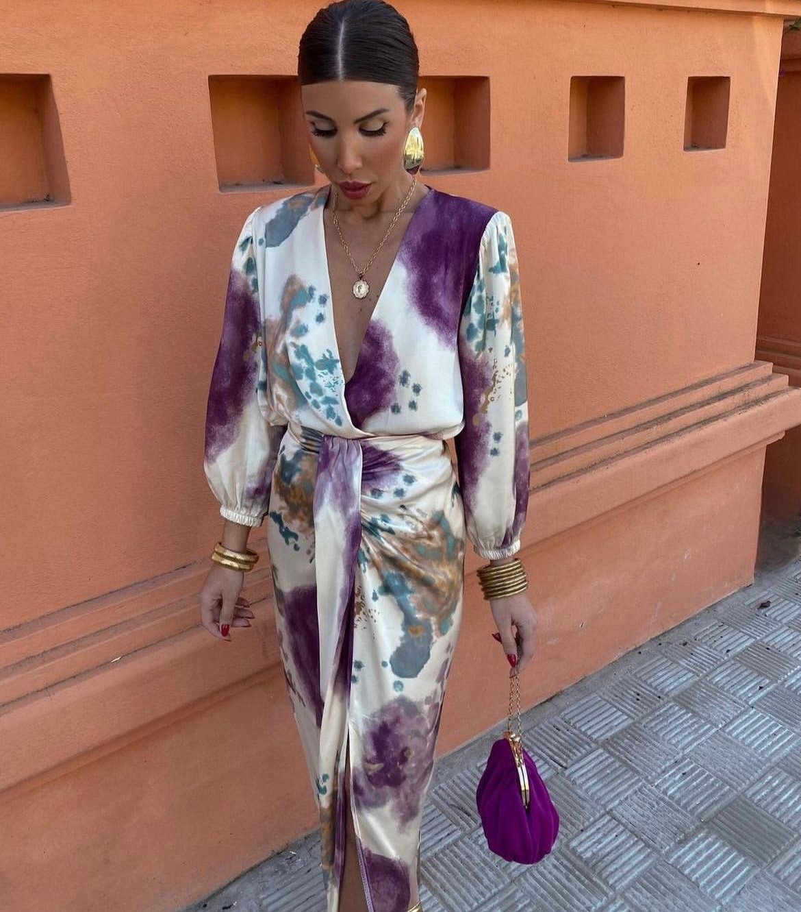 Elegant Women's V-Neck Dress