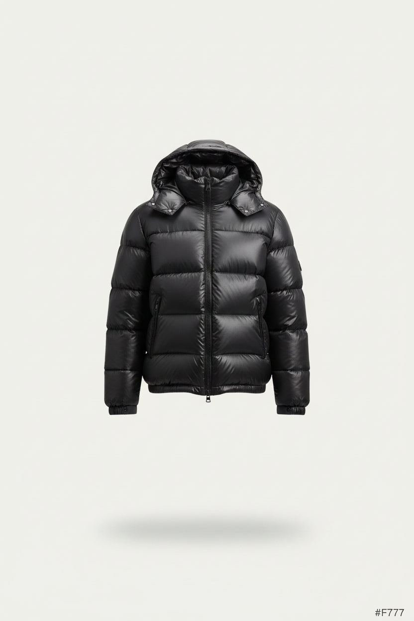 Men's Winter Quilted Puffer Jacket, Sherpa Lined and Hooded