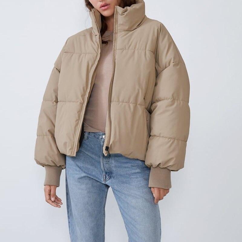 Women's Winter Puffer Jacket, High Collar and Water Resistant