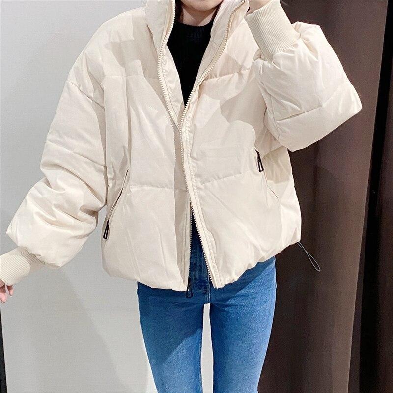 Women's Winter Puffer Jacket, High Collar and Water Resistant