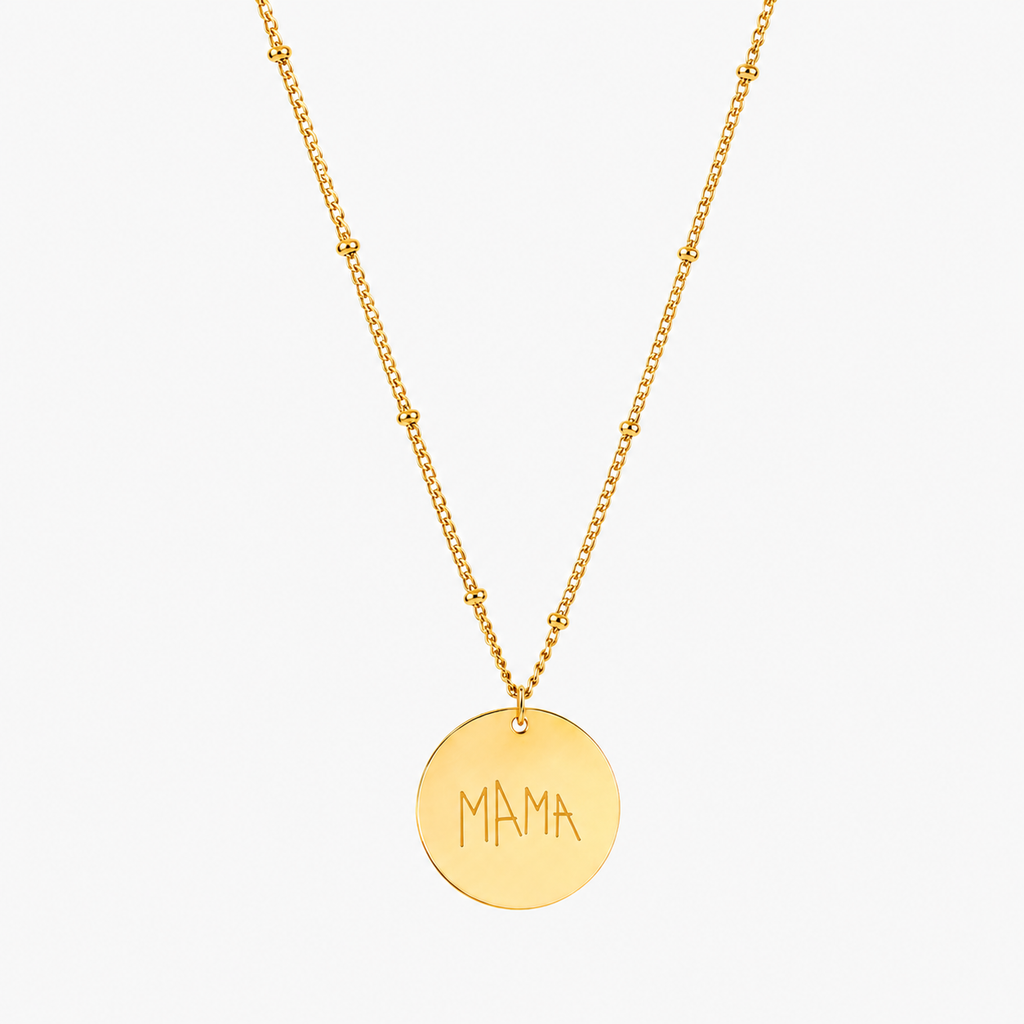 Drawing Disc Necklace
