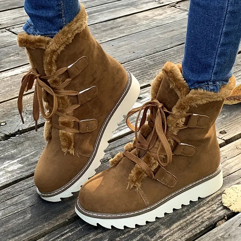 Women's Winter Snow Boots, Faux-Fur Lined