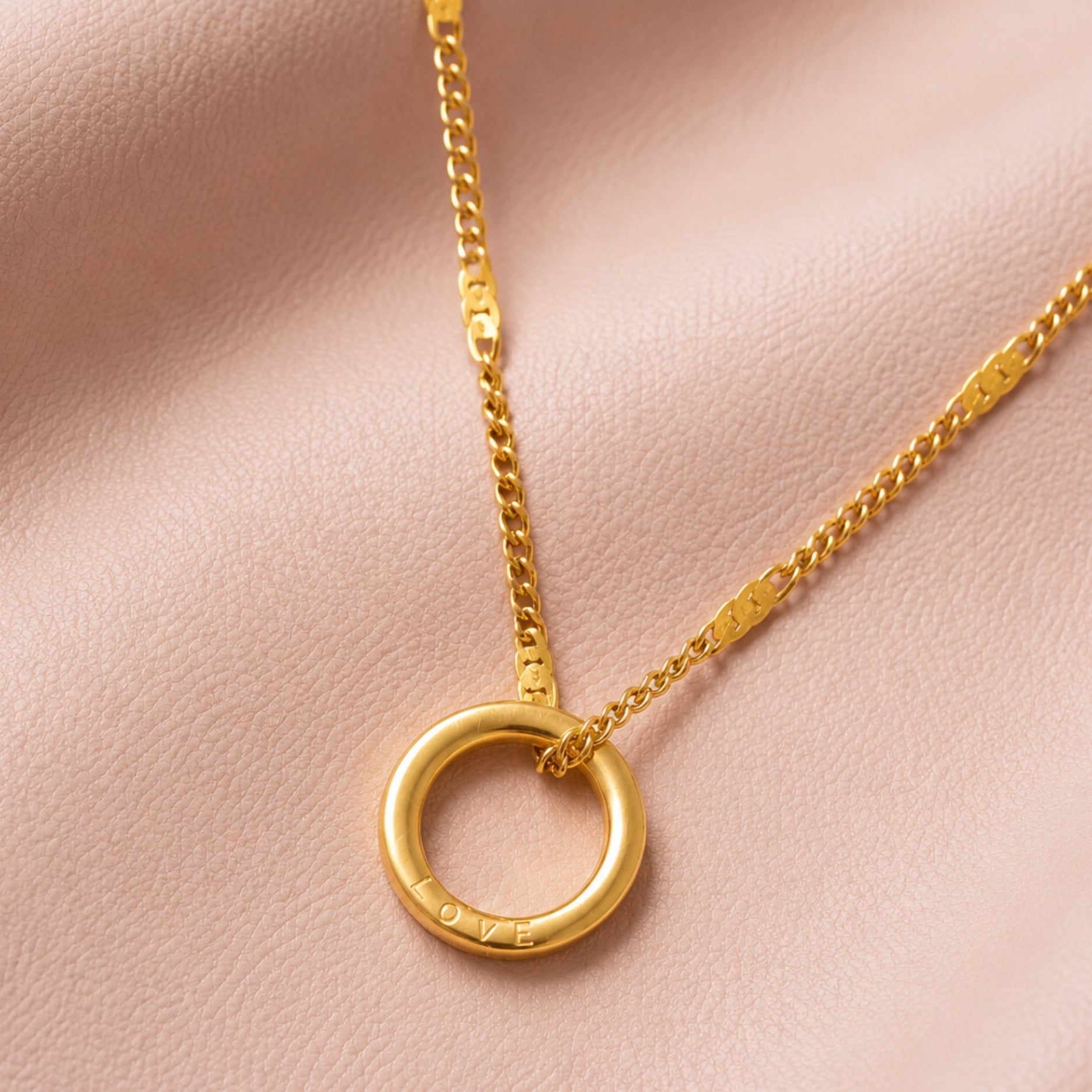 Engravable Ring Necklace