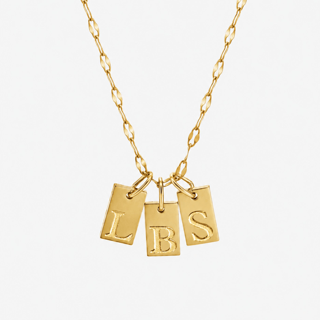Initial Tag Necklace