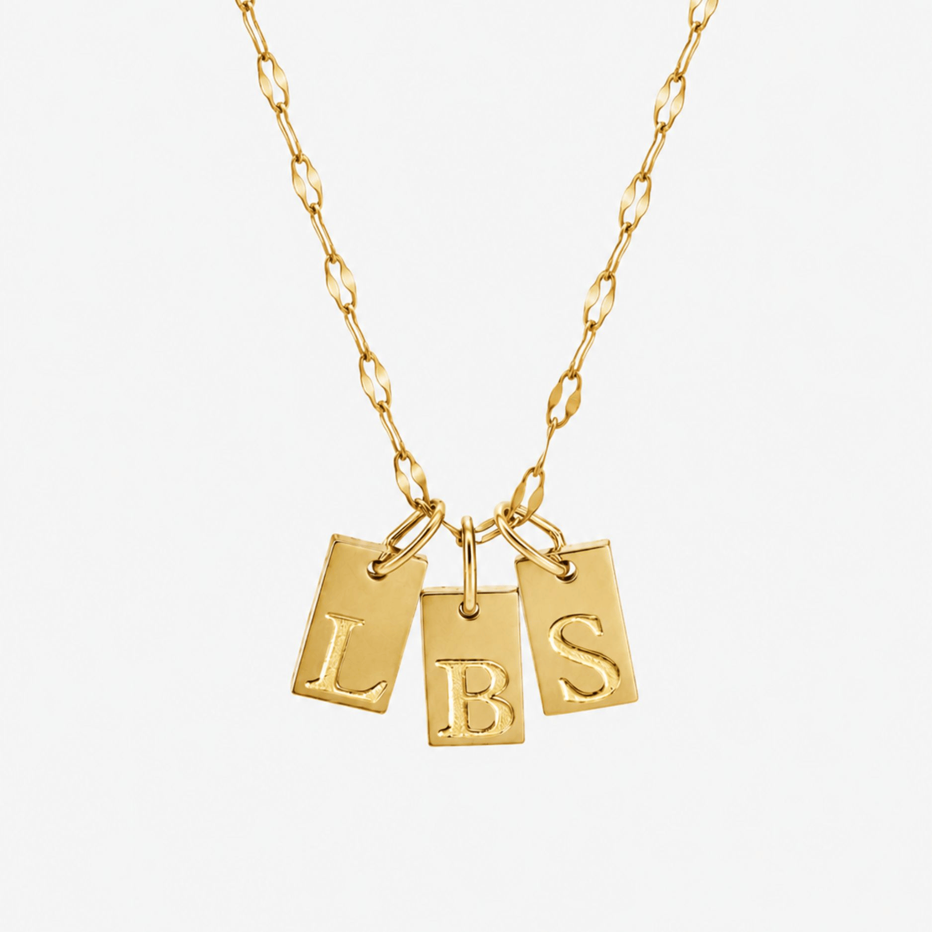 Initial Tag Necklace