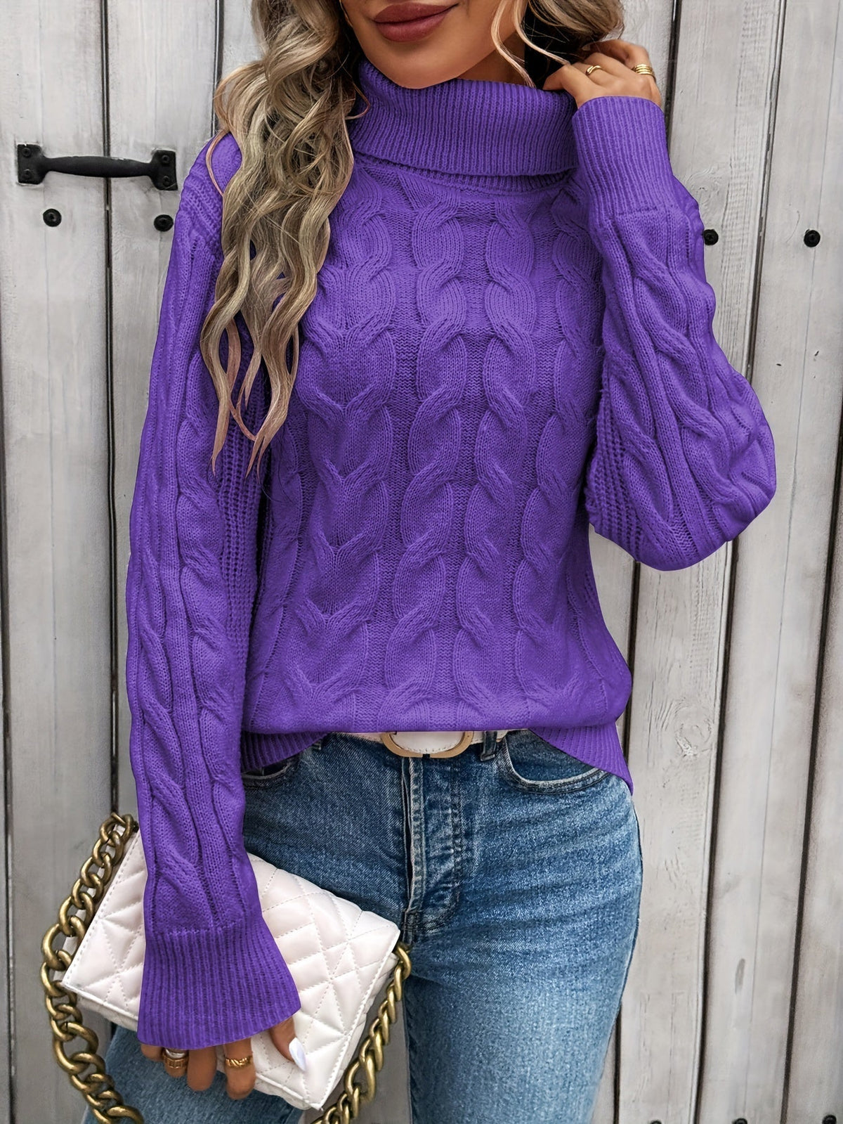 Women's Classic Elegant Wool Sweater Winter