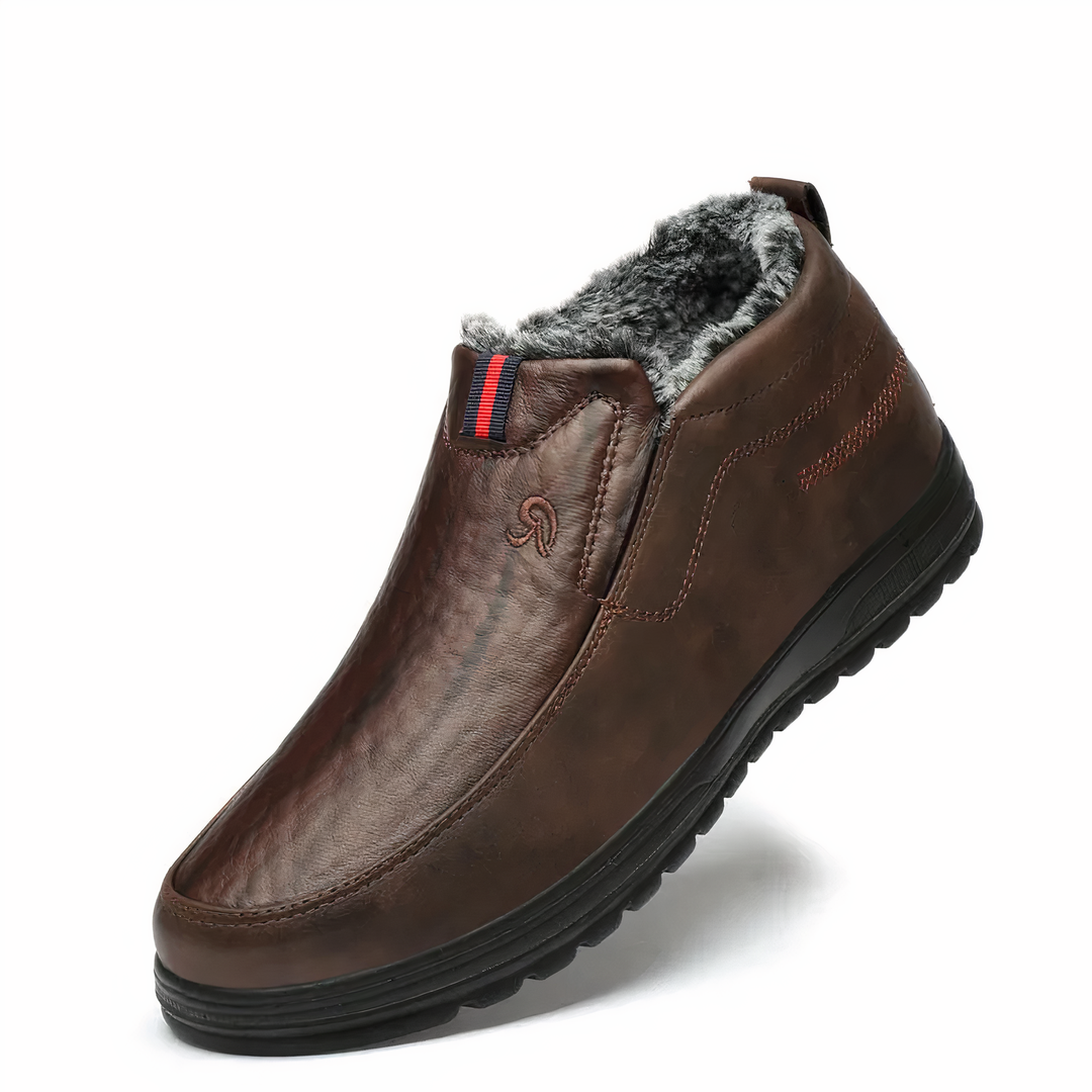 Men's Winter Slip-On Boots, Warm Lining