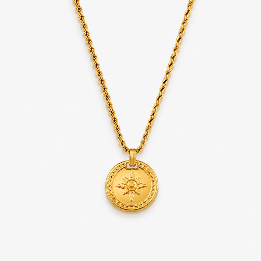 Golden Compass Necklace