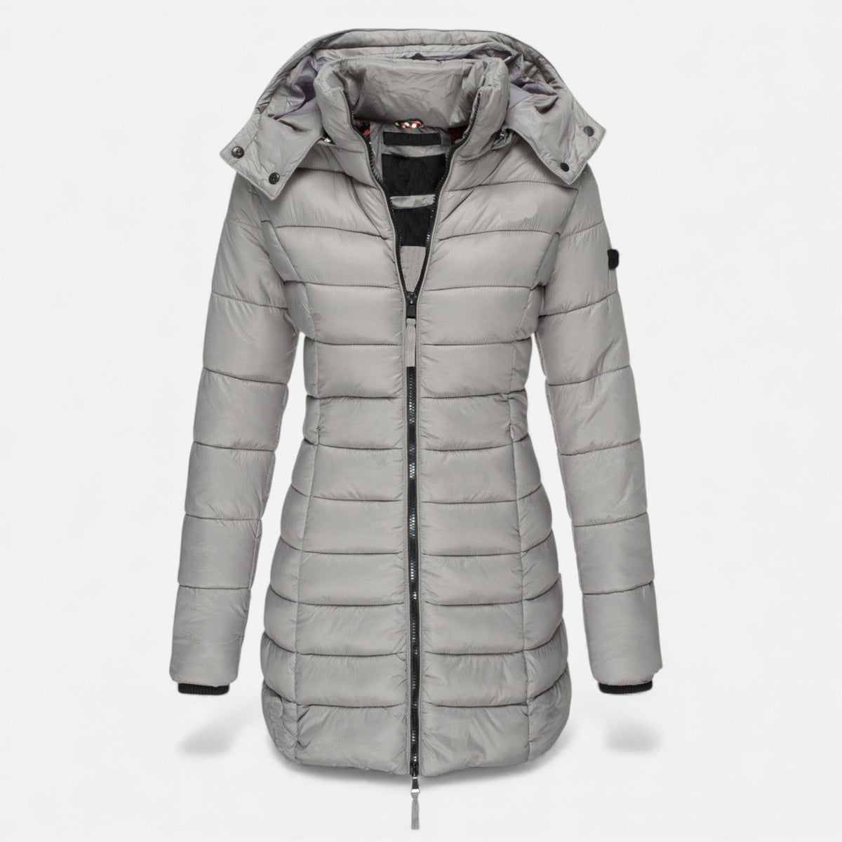 Valmonti Women's Winter Puffer Jacket, Quilted Mid-Length