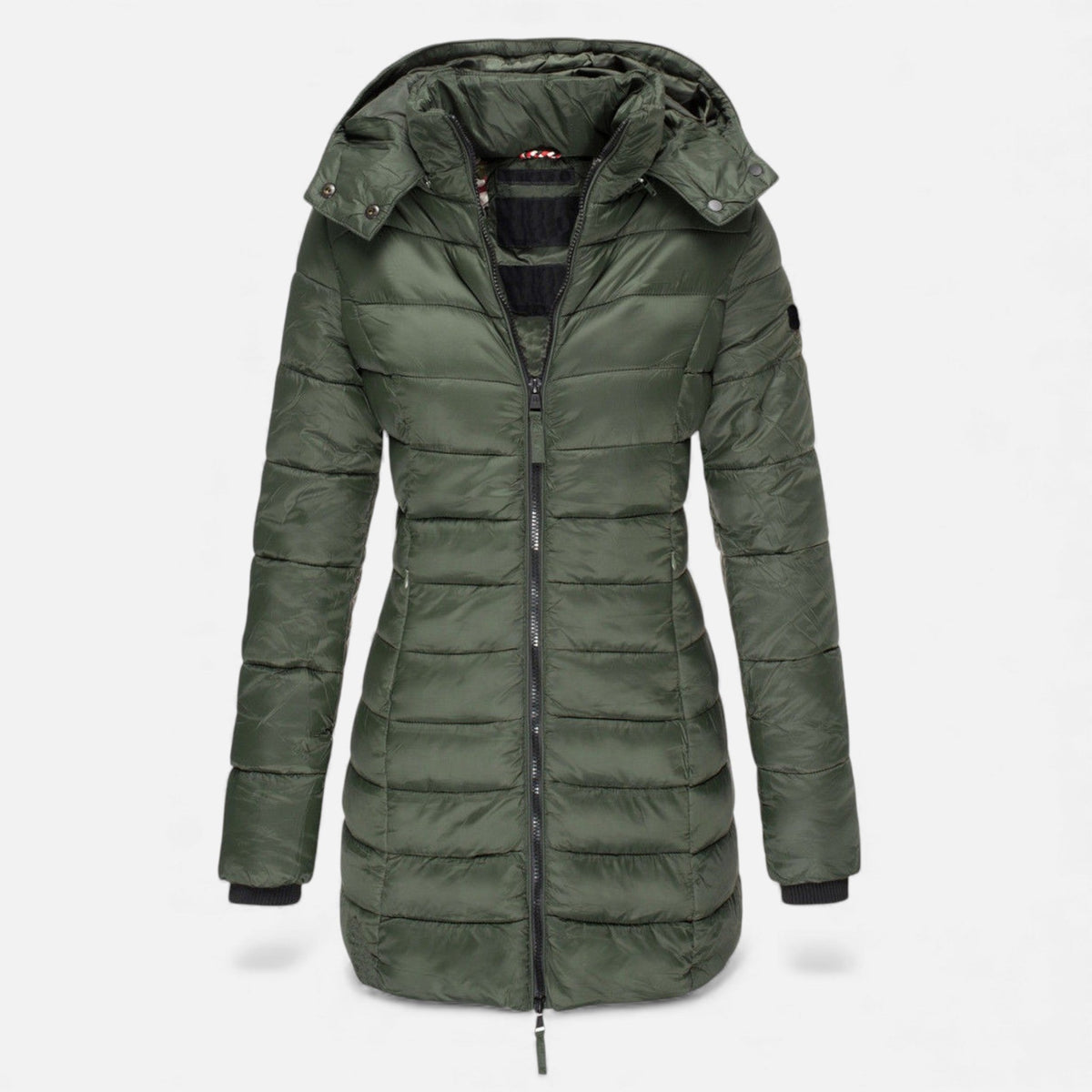 Valmonti Women's Winter Puffer Jacket, Quilted Mid-Length