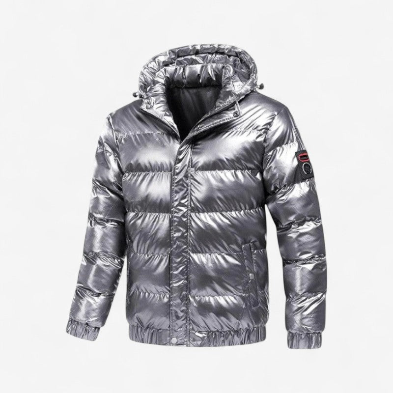 Men's Winter Quilted Puffer Jacket, Hooded