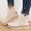 Women's Winter Platform Ankle Boots, Faux-Fur Lined