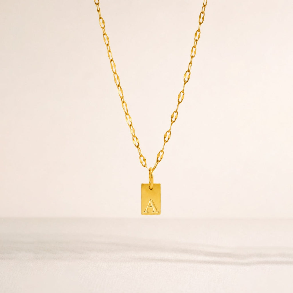 Initial Tag Necklace