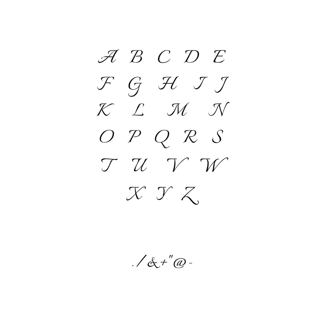 One-Initial Crystal Ring