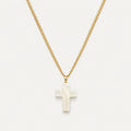 Mother of Pearl Cross Necklace