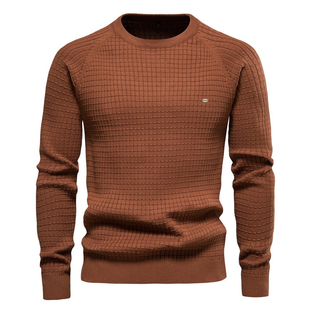 Maglione invernale da uomo a maniche lunghe, testurizzato