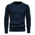 Men's Textured Long-Sleeve Winter Sweater