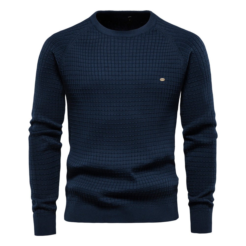 Maglione invernale da uomo a maniche lunghe, testurizzato