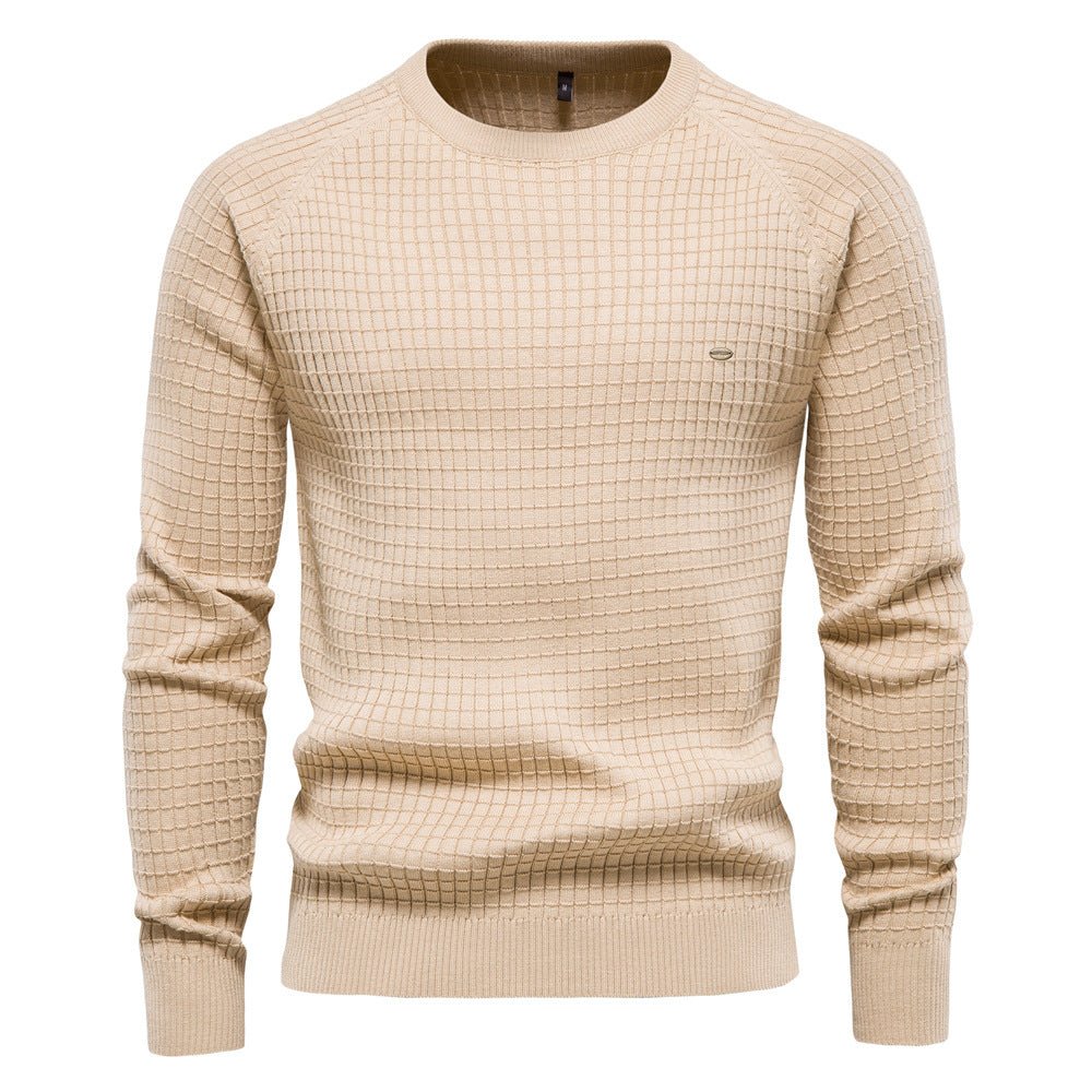 Maglione invernale da uomo a maniche lunghe, testurizzato