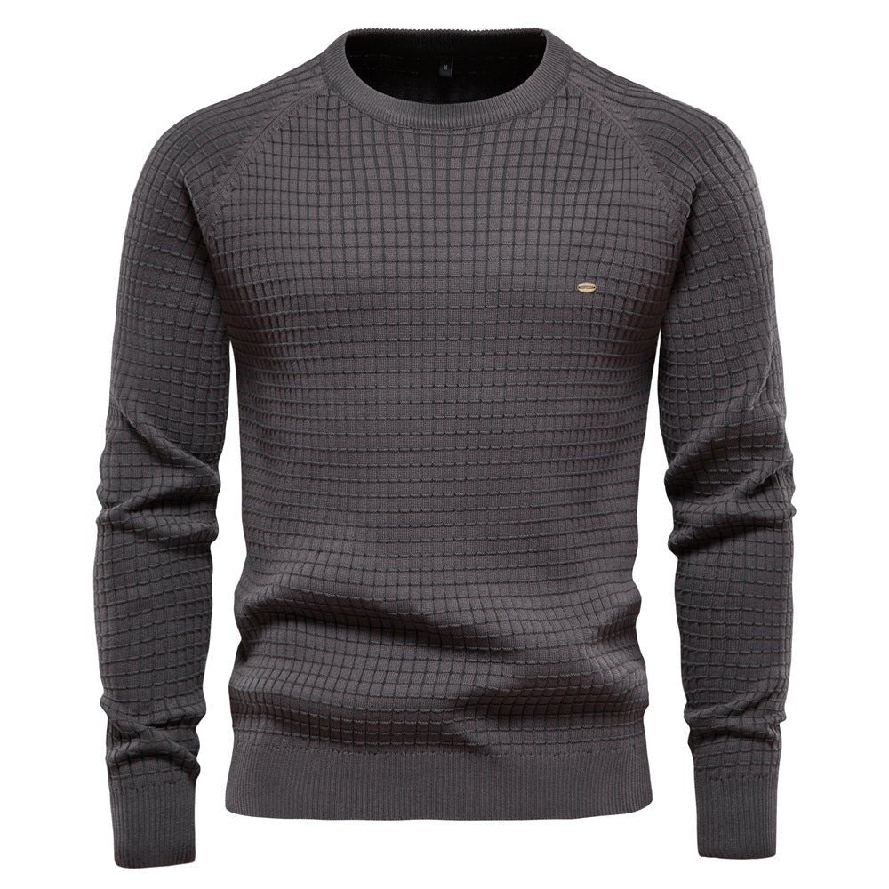 Maglione invernale da uomo a maniche lunghe, testurizzato