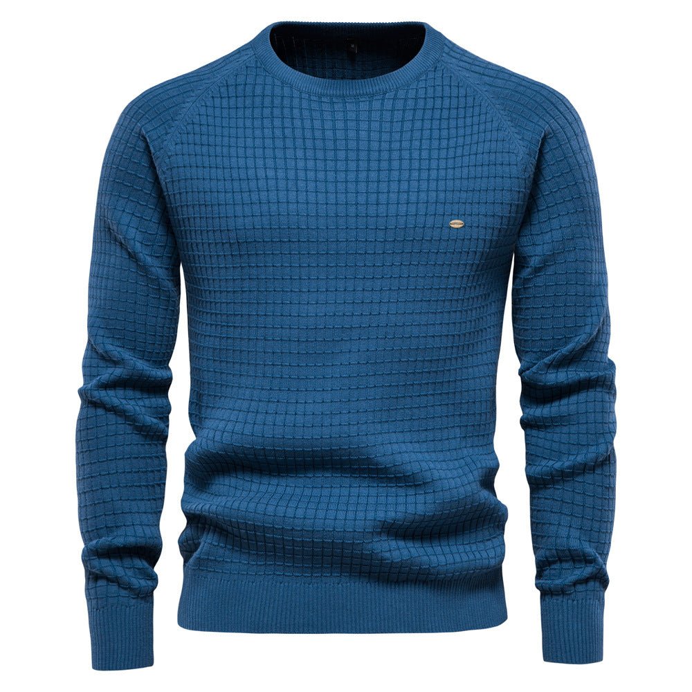 Maglione invernale da uomo a maniche lunghe, testurizzato